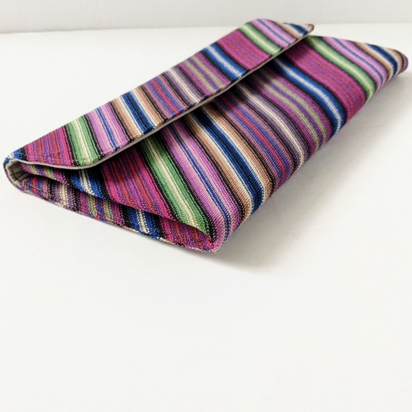 Estée Lauder x Missoni Signature Chevron Print Multicolor Clutch Bag - Picture 6 of 15